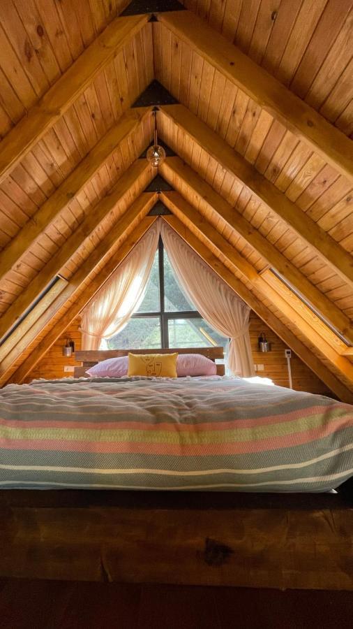 Panurlawoodenhouse Oezel Havuz& Sauna Mavi Bagian luar foto