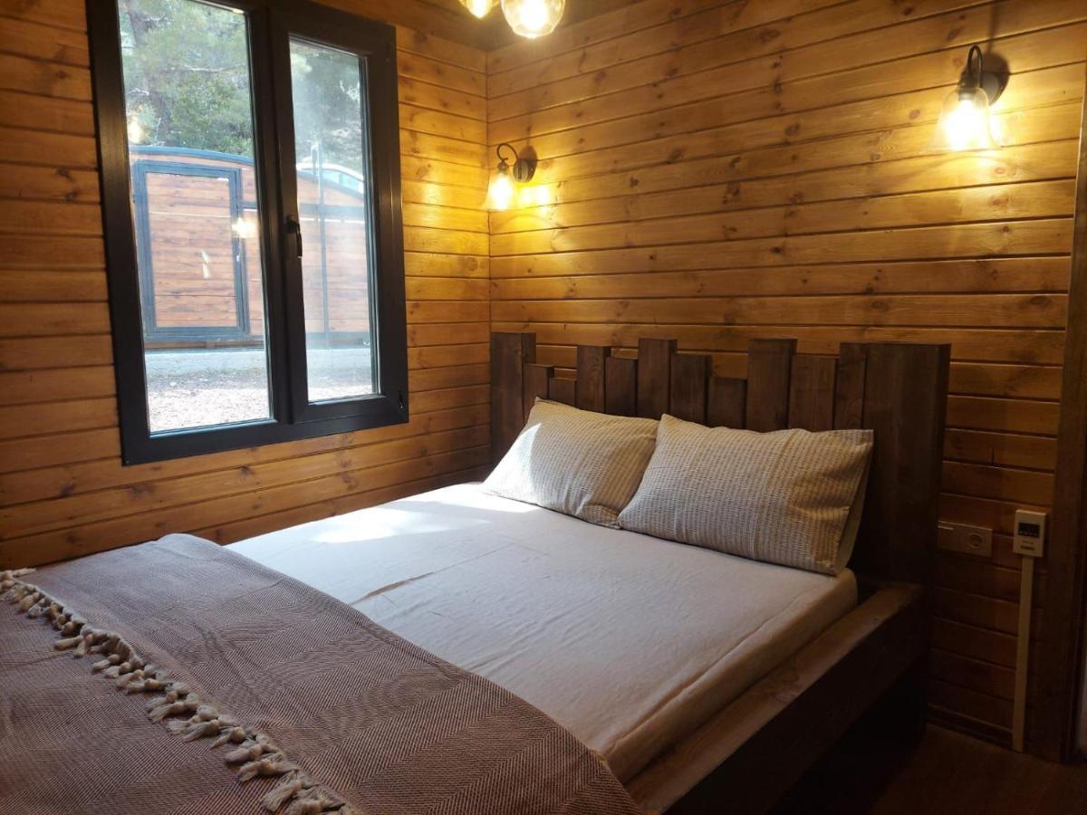 Panurlawoodenhouse Oezel Havuz& Sauna Mavi Bagian luar foto
